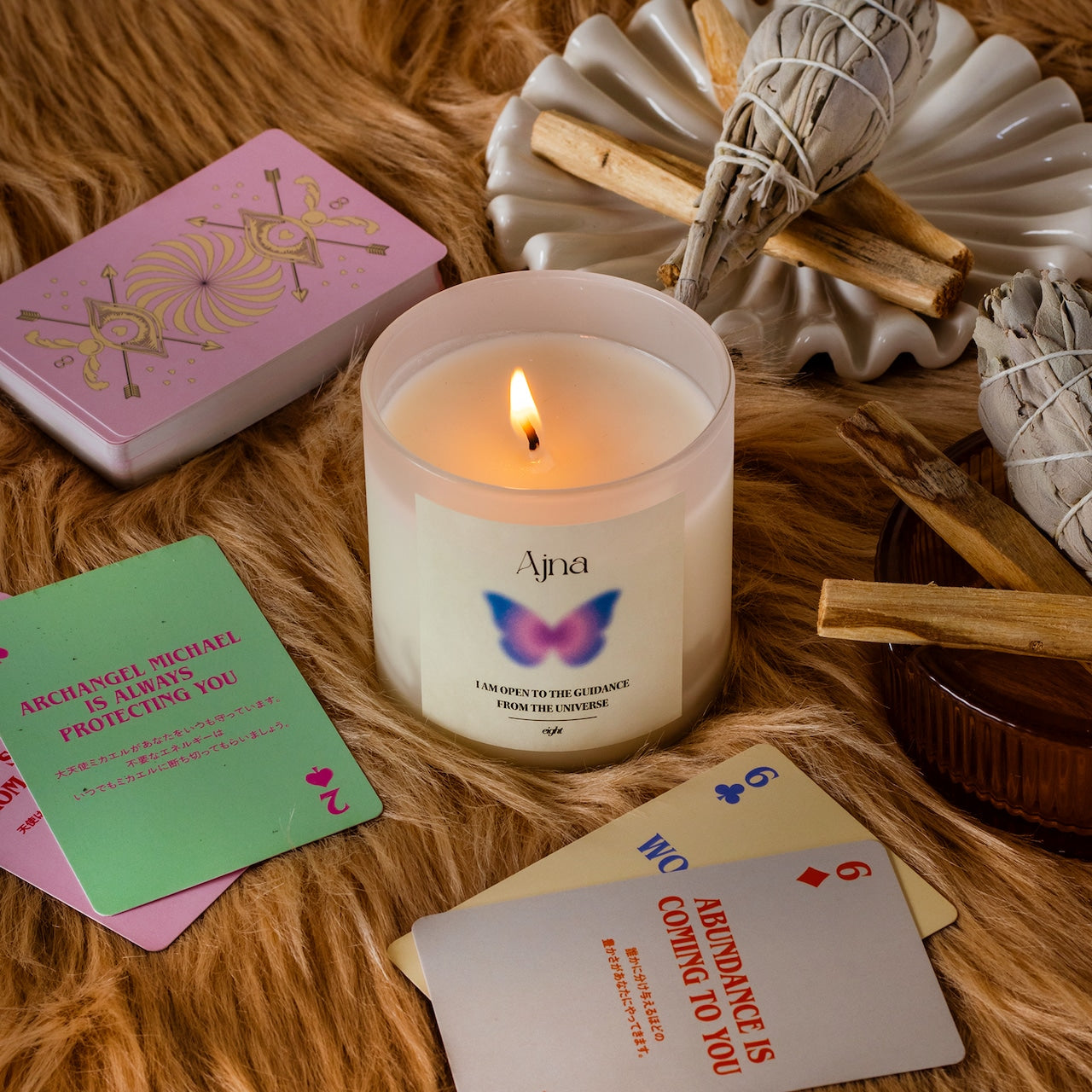 【コットン芯】第6チャクラキャンドル【THIRD EYE】