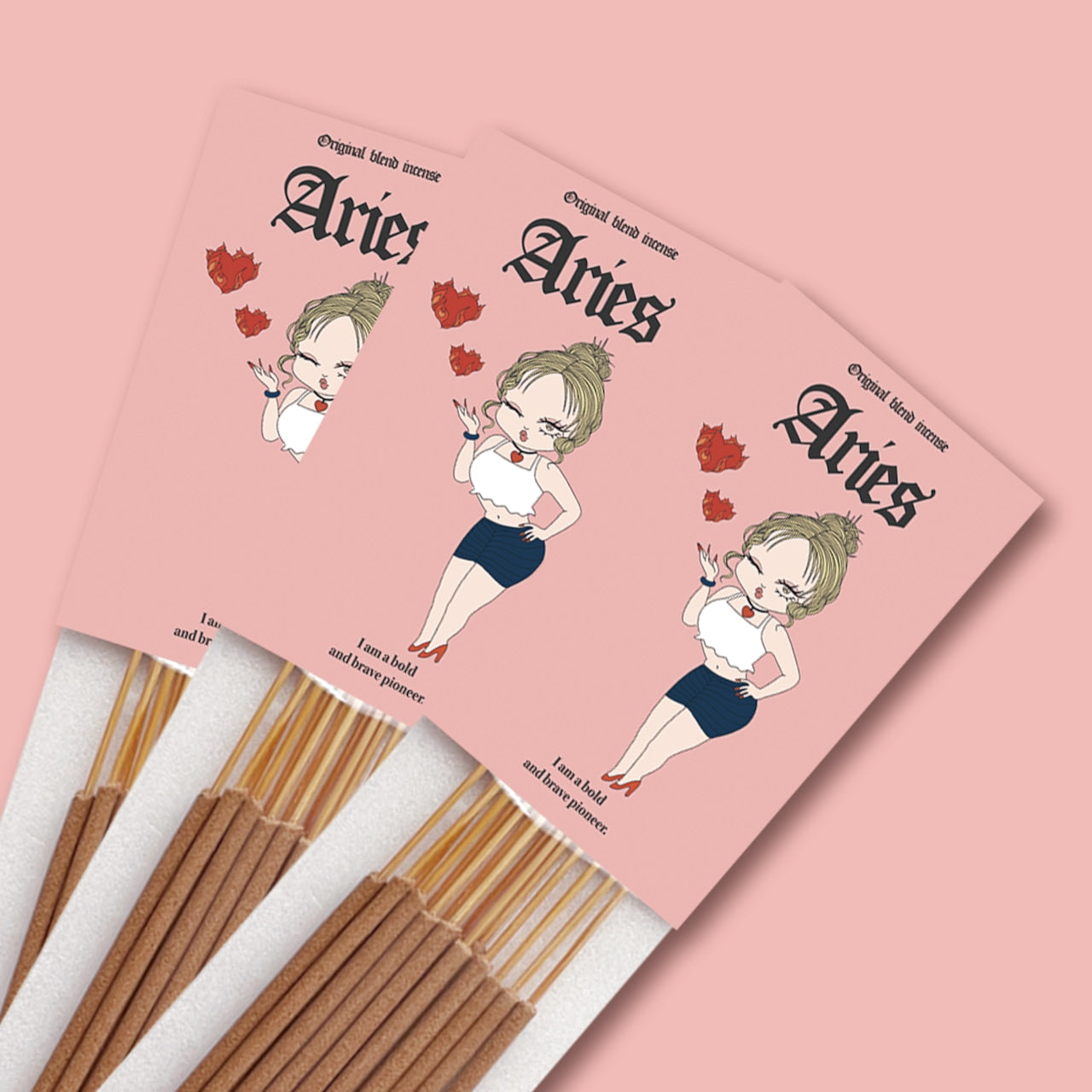 【Aries Birthday Set】-おひつじ座- キャンドル&お香