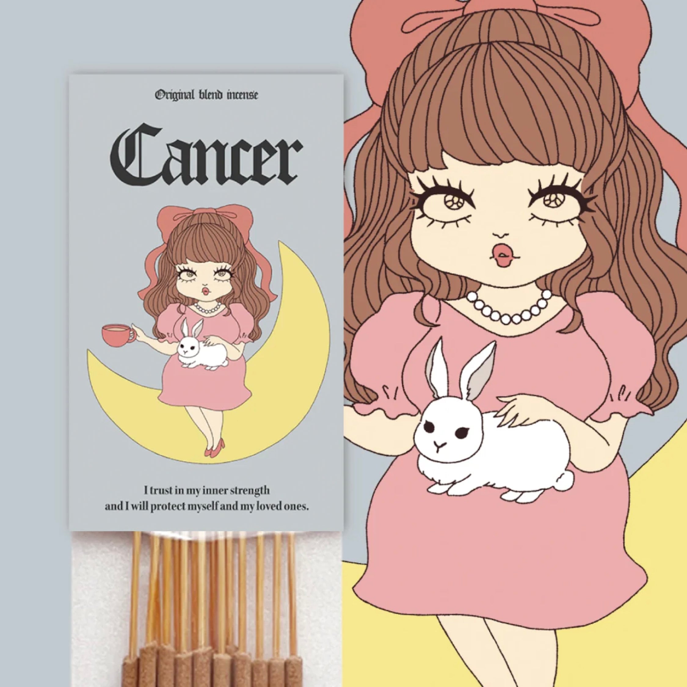【Cancer Birthday Set】 -かに座- キャンドル&お香