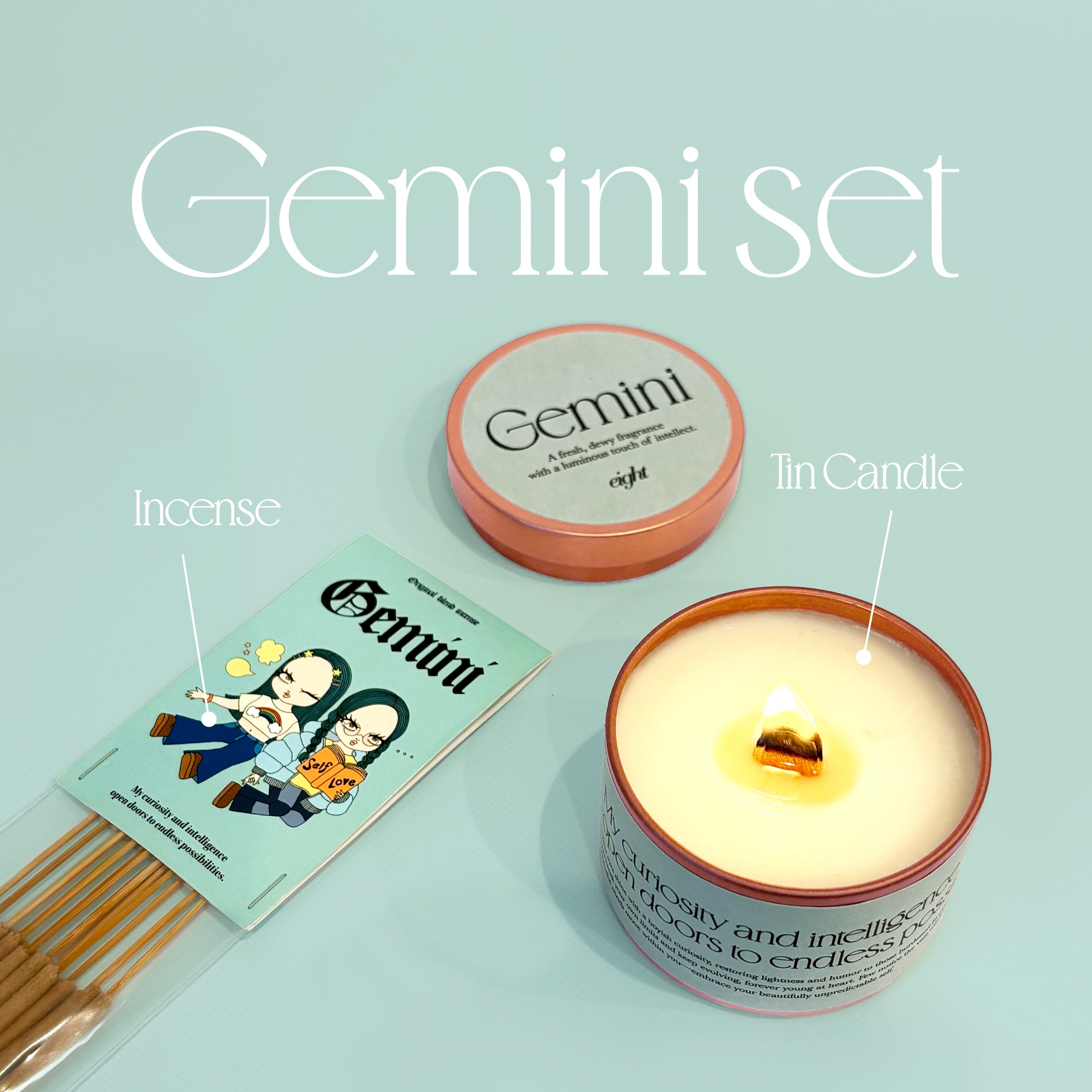【Gemini Birthday Set】-ふたご座- キャンドル&お香