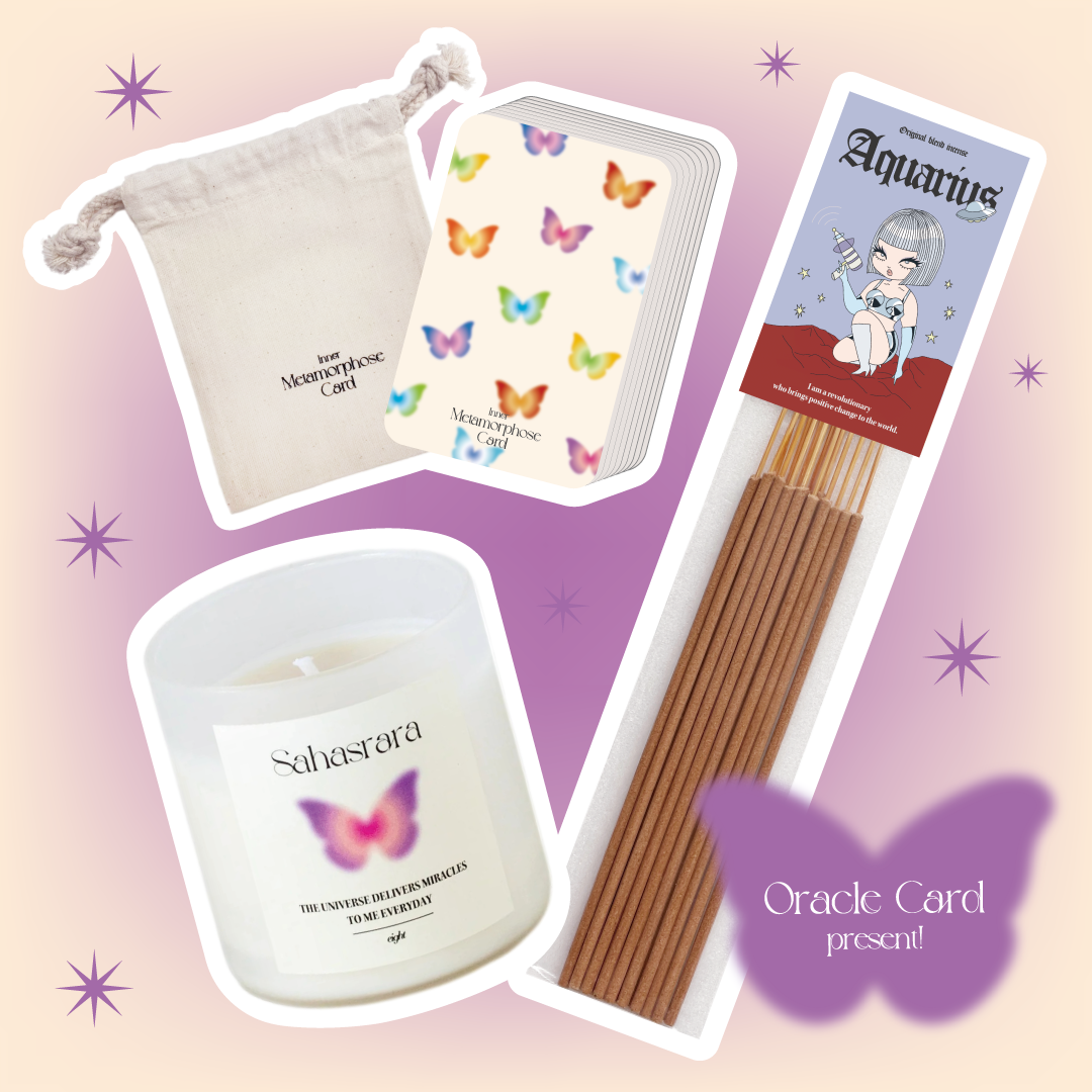 ☆全36枚カードプレゼント☆【コットン芯】第7チャクラ × みずがめ座 SET