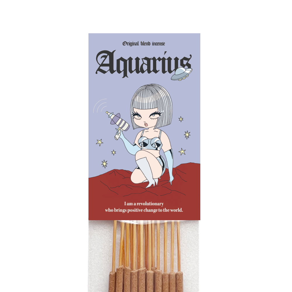 ☆全36枚カードプレゼント☆【コットン芯】第7チャクラ × みずがめ座 SET