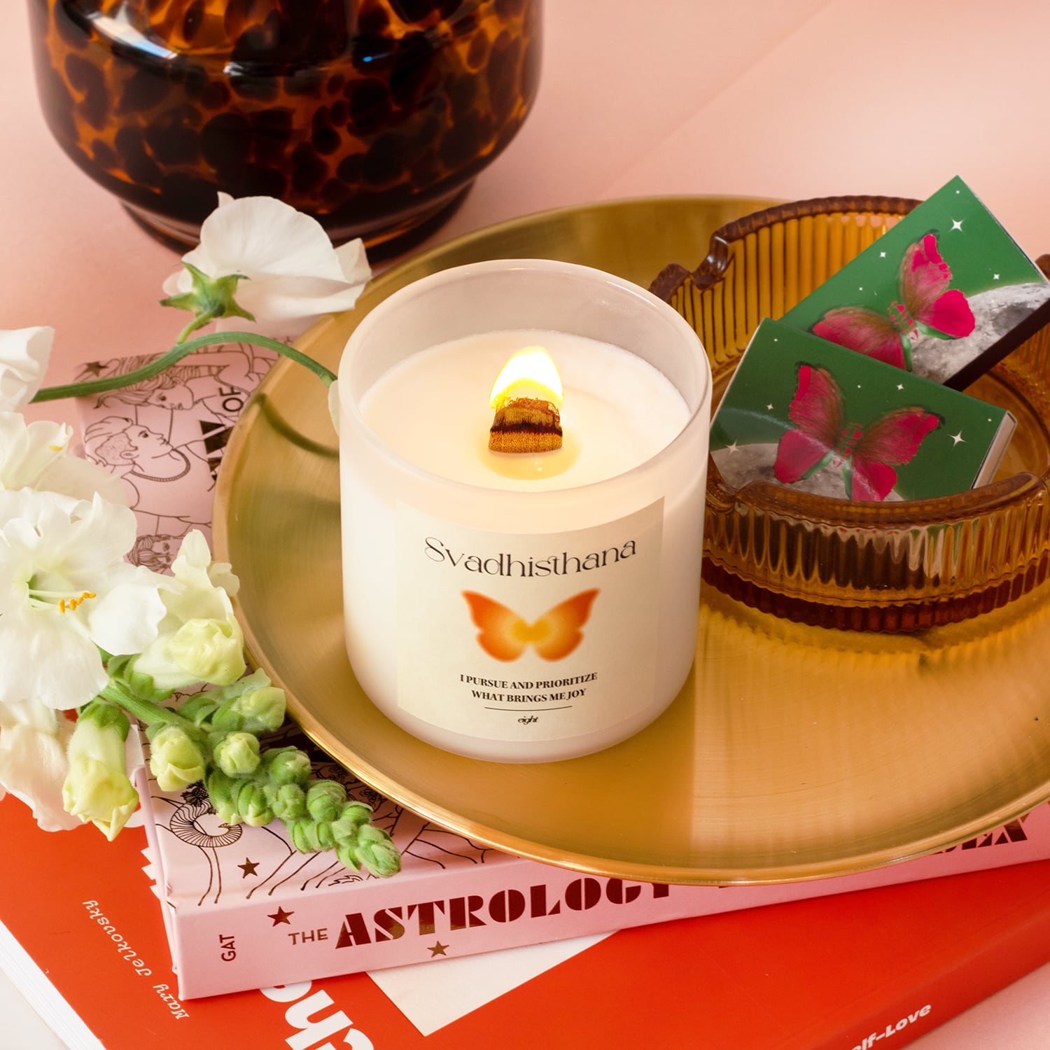 【ウッド芯】第2チャクラキャンドル【SACRAL】