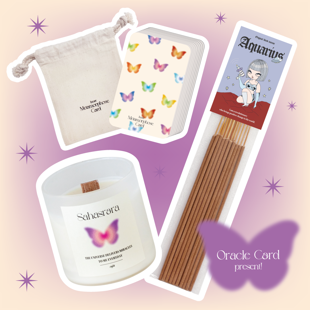 ☆全36枚カードプレゼント☆【ウッド芯】第7チャクラ × みずがめ座 SET