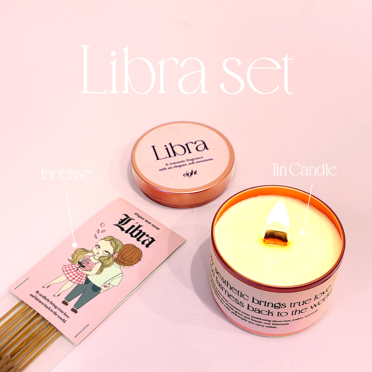 【Libra Birthday Set】 -てんびん座- キャンドル＆お香