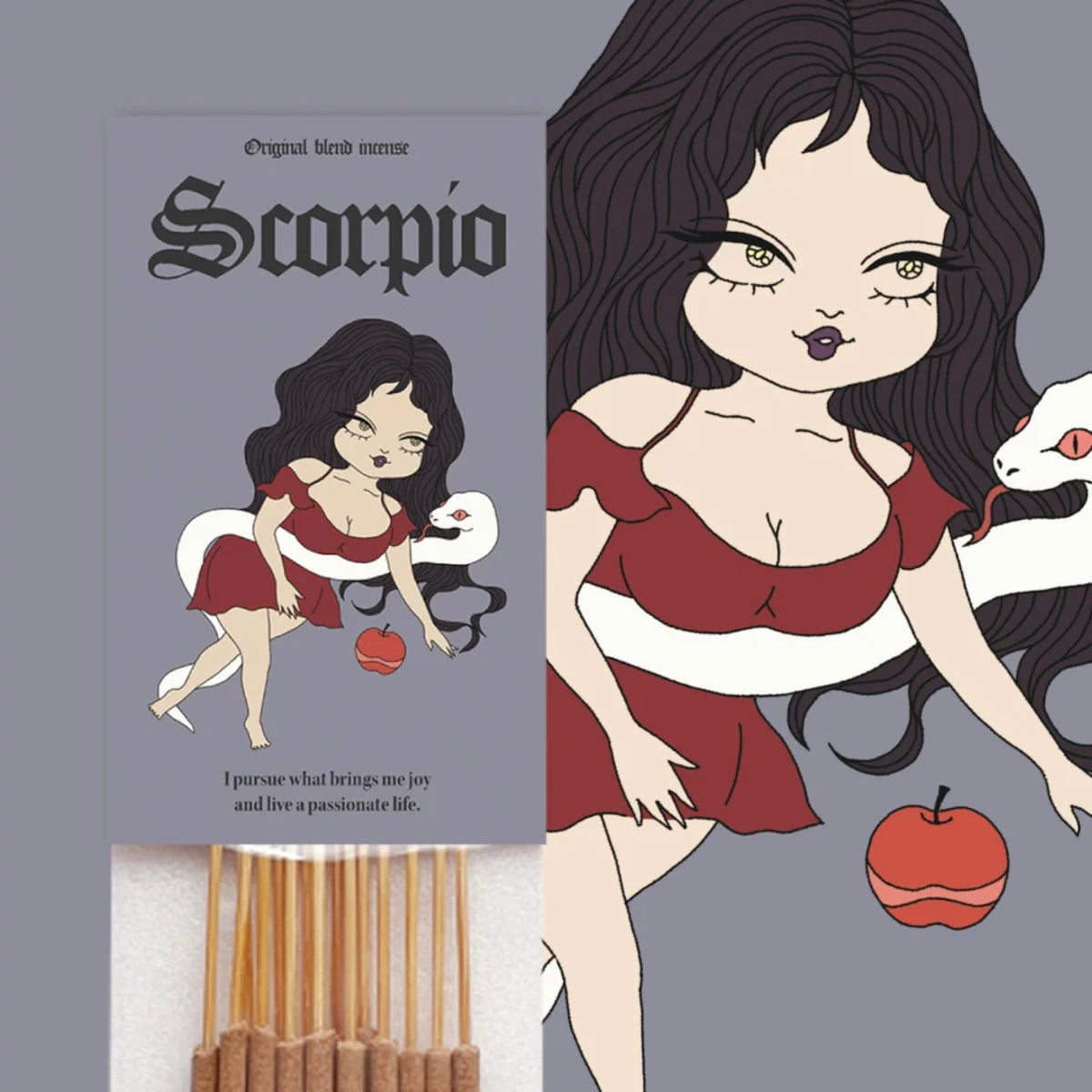 【Scorpio Birthday Set】 -さそり座- キャンドル＆お香