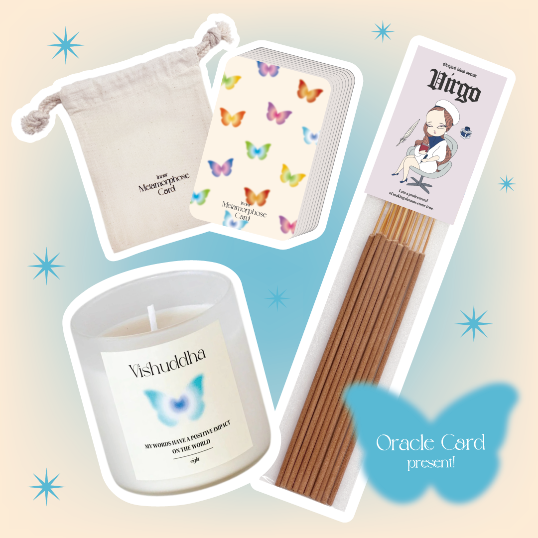 ☆全36枚カードプレゼント☆【コットン芯】第５チャクラ × おとめ座 SET