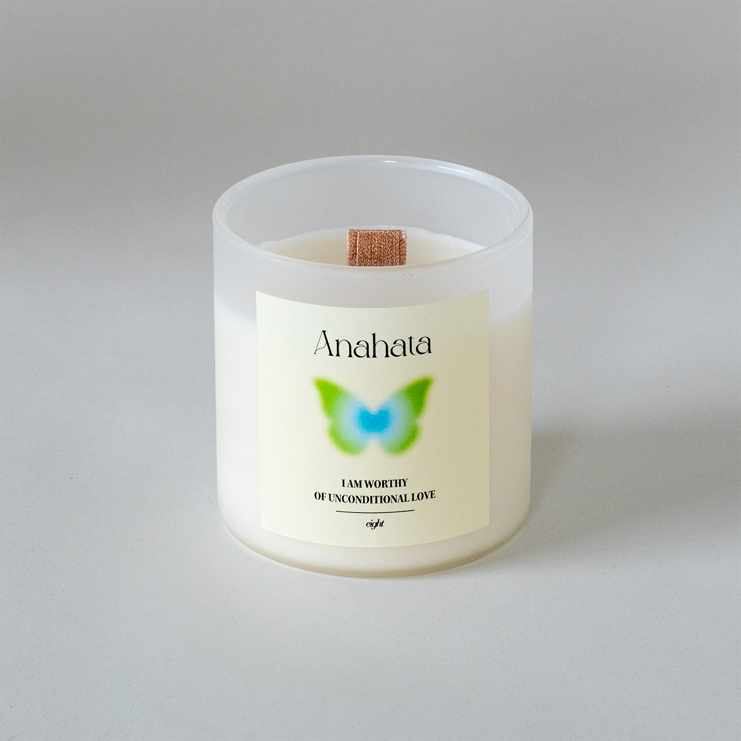 【ウッド芯】第４チャクラキャンドル【HEART】