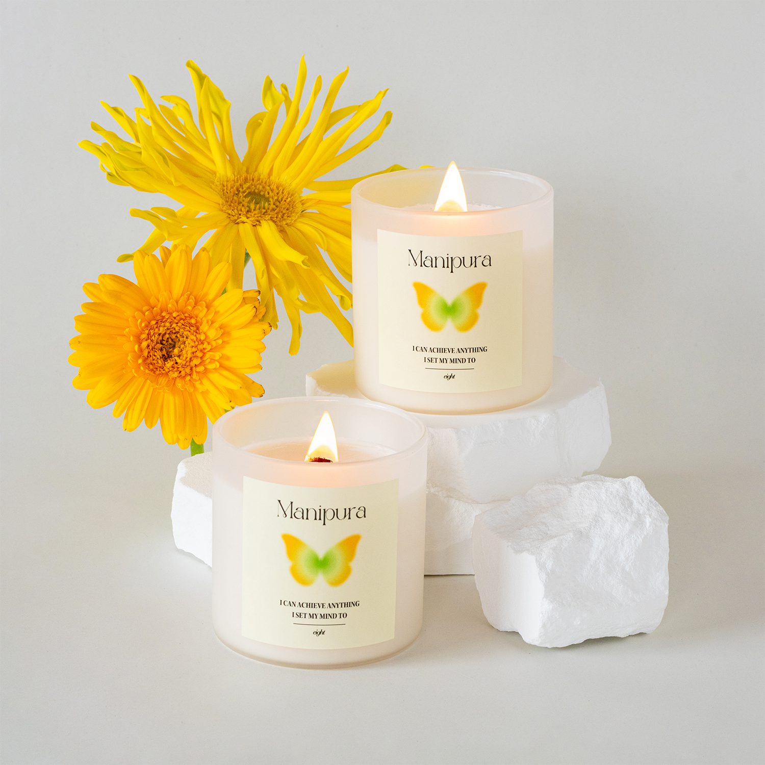 【ウッド芯】第３チャクラキャンドル【SOLAR PLEXUS】