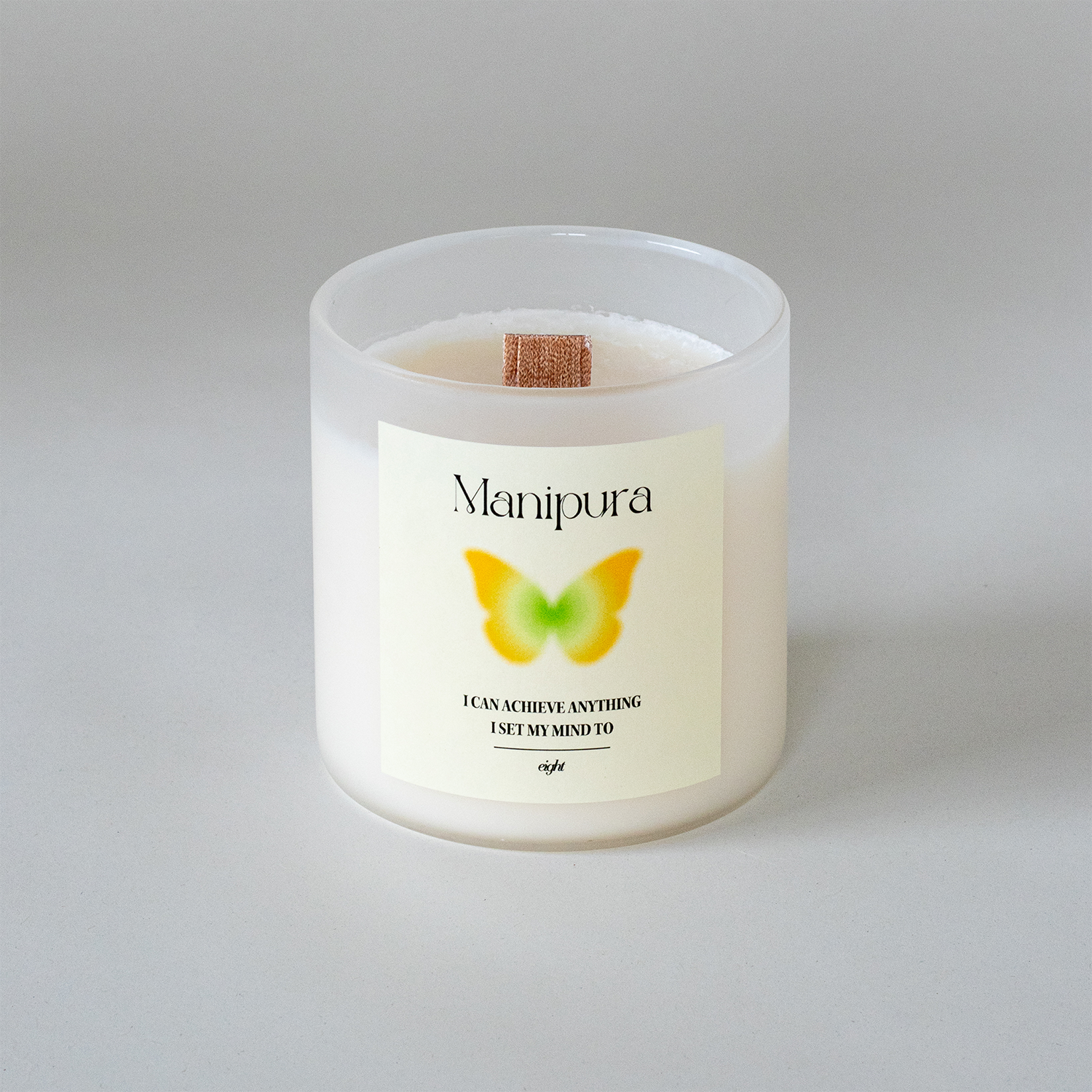 【ウッド芯】第３チャクラキャンドル【SOLAR PLEXUS】