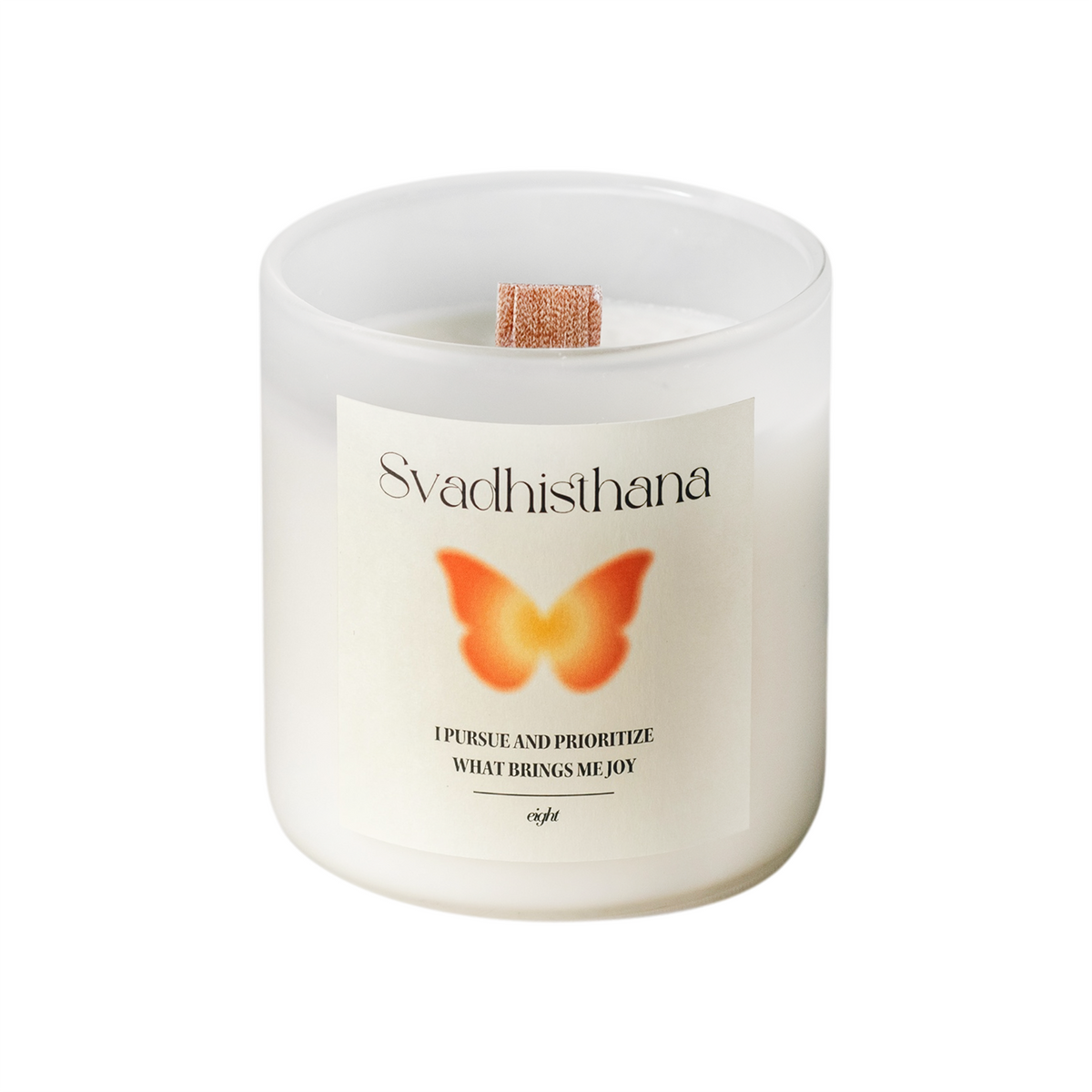 ウッド芯】第2チャクラキャンドル【SACRAL】