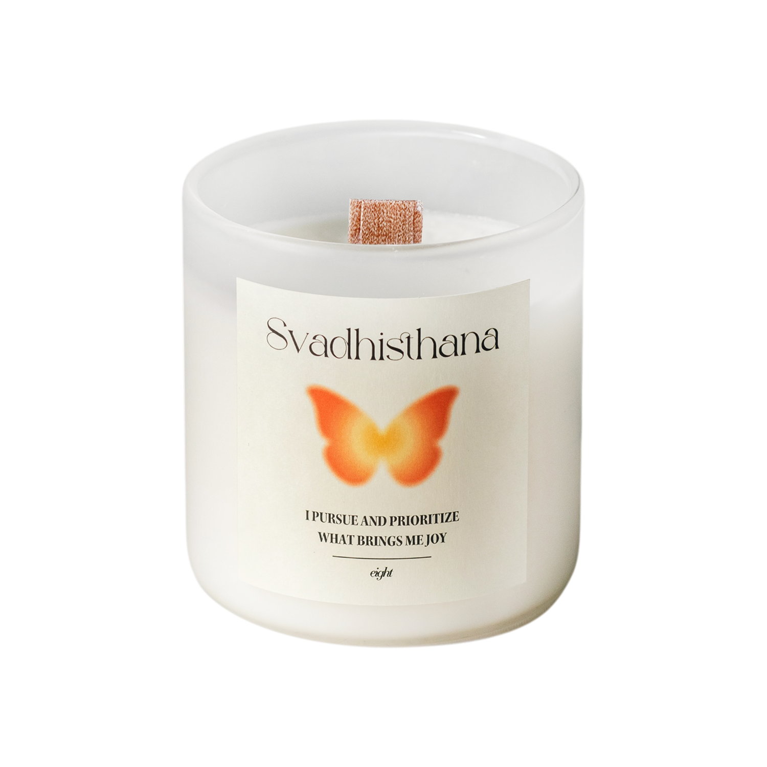 【ウッド芯】第２チャクラキャンドル【SACRAL】