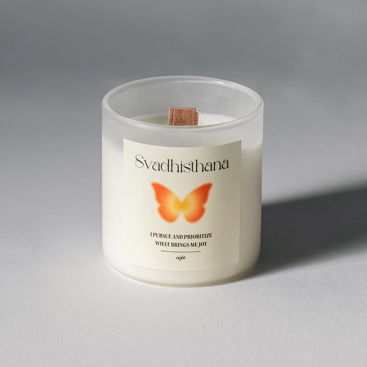 【ウッド芯】第２チャクラキャンドル【SACRAL】