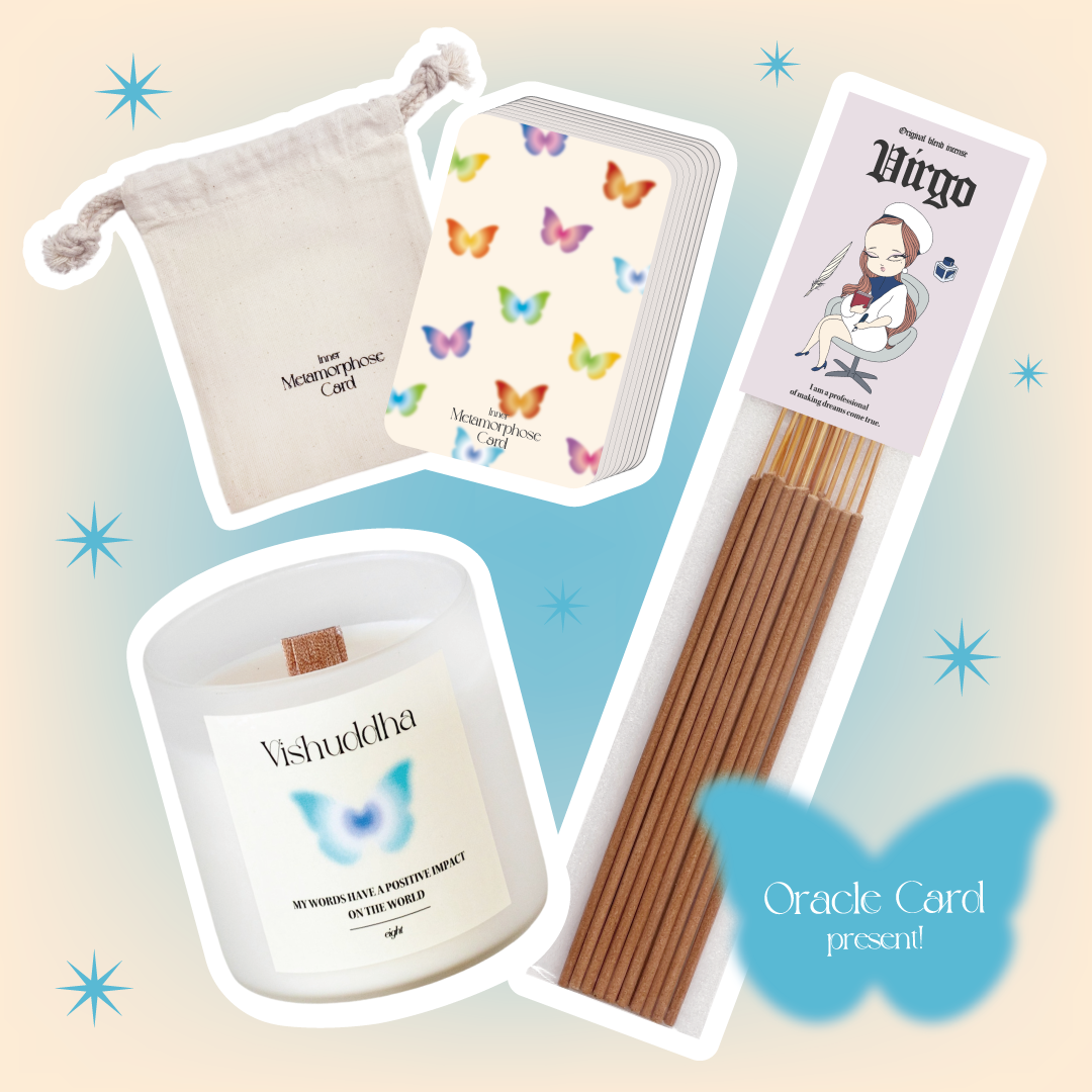 ☆全36枚カードプレゼント☆【ウッド芯】第５チャクラ × おとめ座 SET